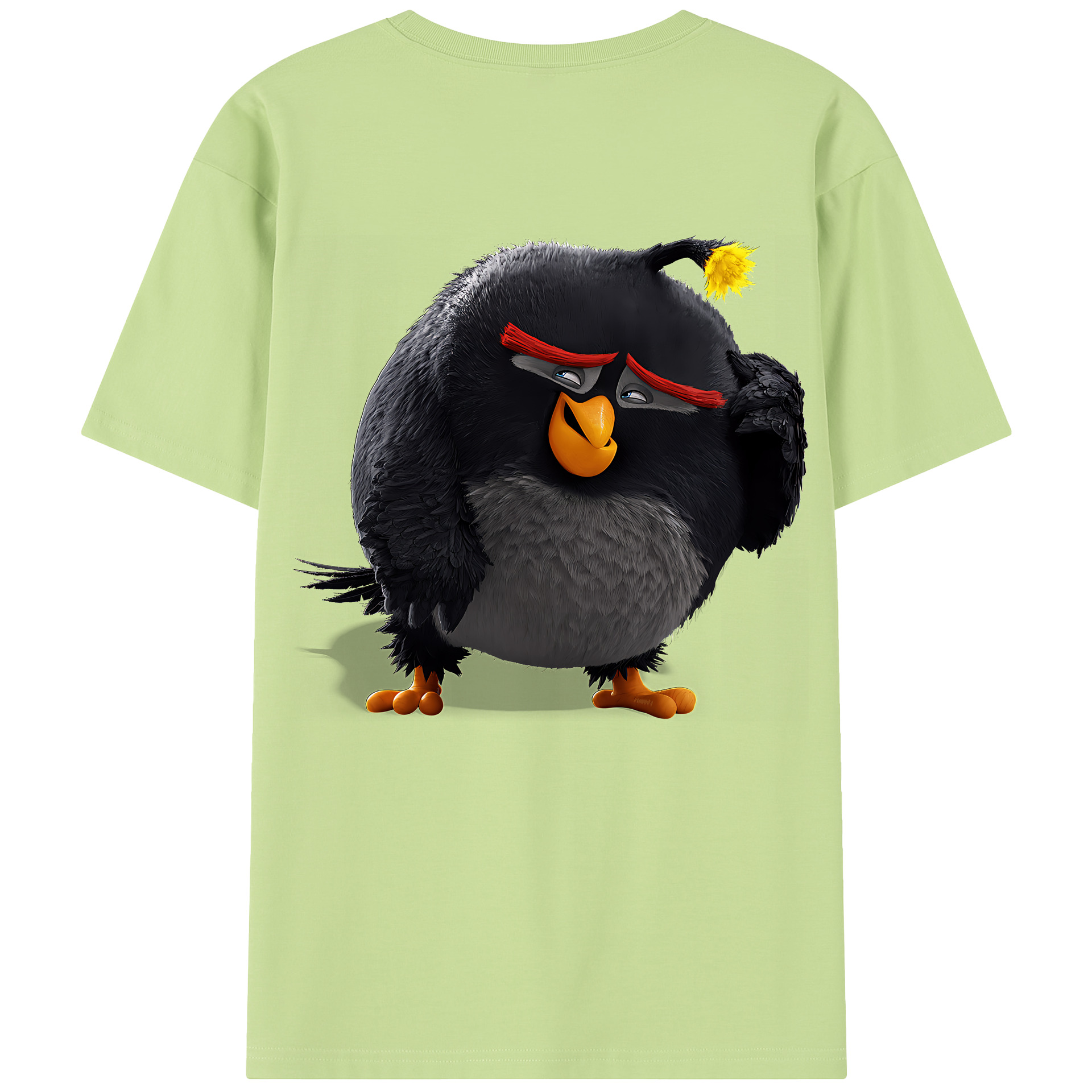 （画像用） Angry Birds アングリーバード 綿100％半袖Tシャツ（背面プリント）